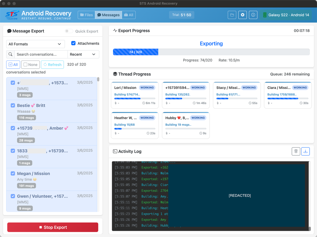 STS Android Recovery Software